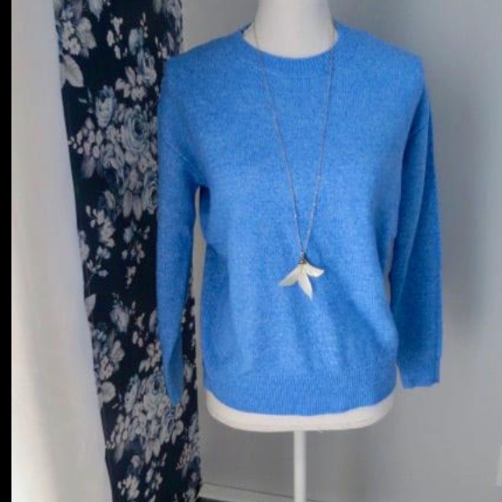 Elizabeth and James XS blue crewneck sweater NWT